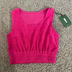 Daily Drills Terry Tank - Hot Pink